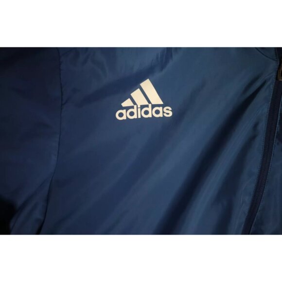 Adidas Climaproof Track Jacket Adult XL Blue Boston Marathon Hooded Logo Graphic - Picture 3 of 10